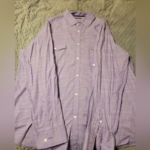 MENS SIZE XL ALFANI REGULAR FIT LONG SLEEVE CASUAL SHIRT